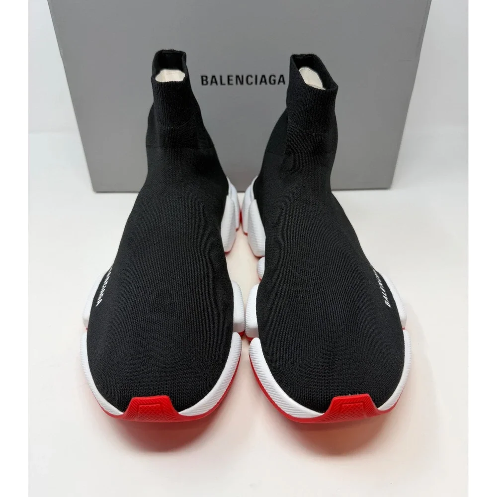 Balenciaga Speed 2.0 Trainer Black/White/Red Size 13 US 46 EU